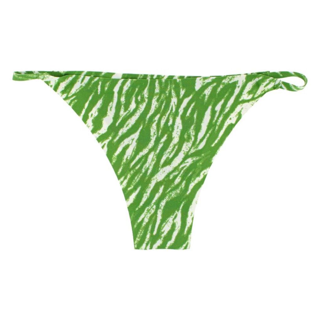 CTM Women's Seamless Zebra Print No-Show Thong